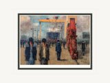 Change Of Shift gift size - double mounted signed limited edition print by Colin H. Davidson, 40cm x 30cm mount