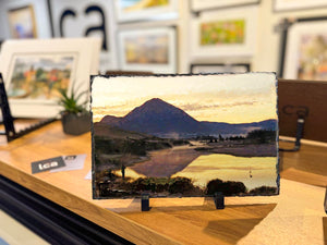 Dawn Mist Below Errigal, Donegal  - Decorative Slate