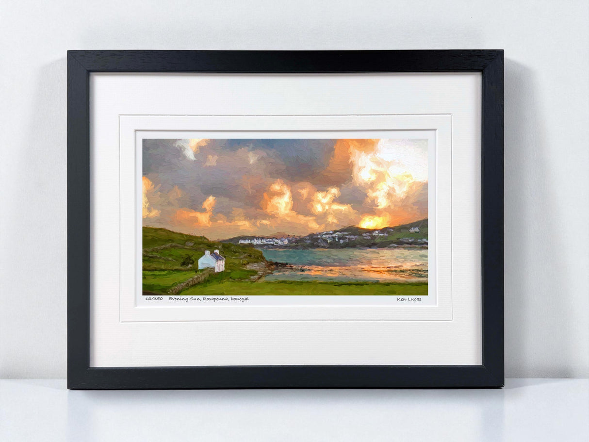 Evening Sun, Rosapenna, Donegal - Small - Framed