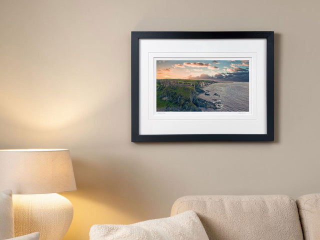 Fading Light, Dunluce Castle - signed limited edition print by Lucas Creative Art