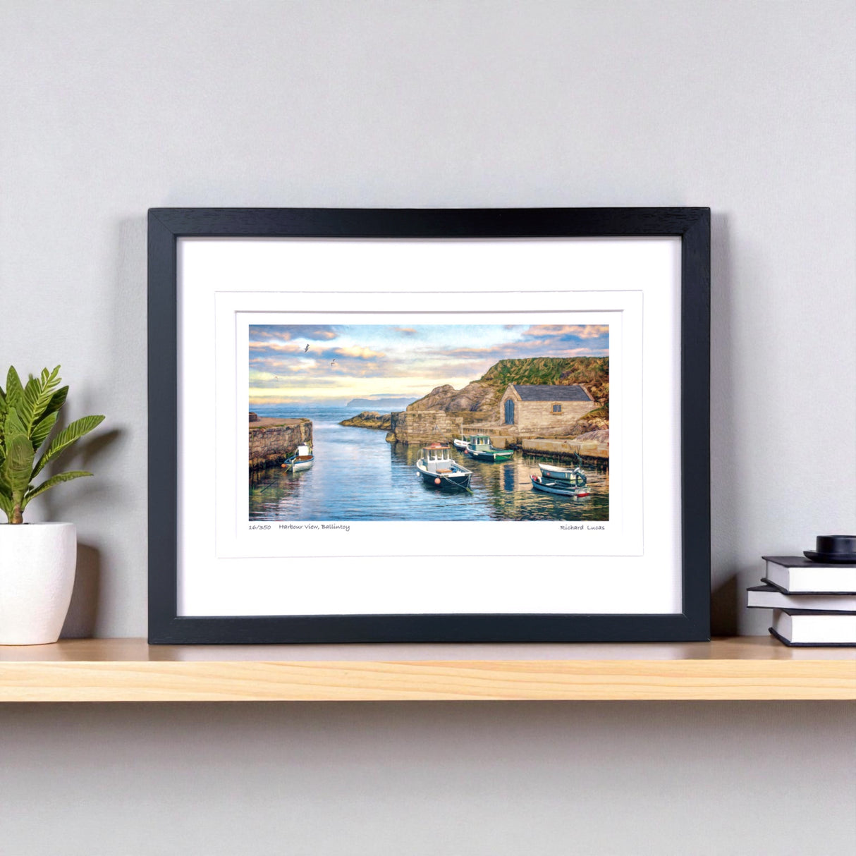 Harbour View, Ballintoy - Framed - Small print (Copy)