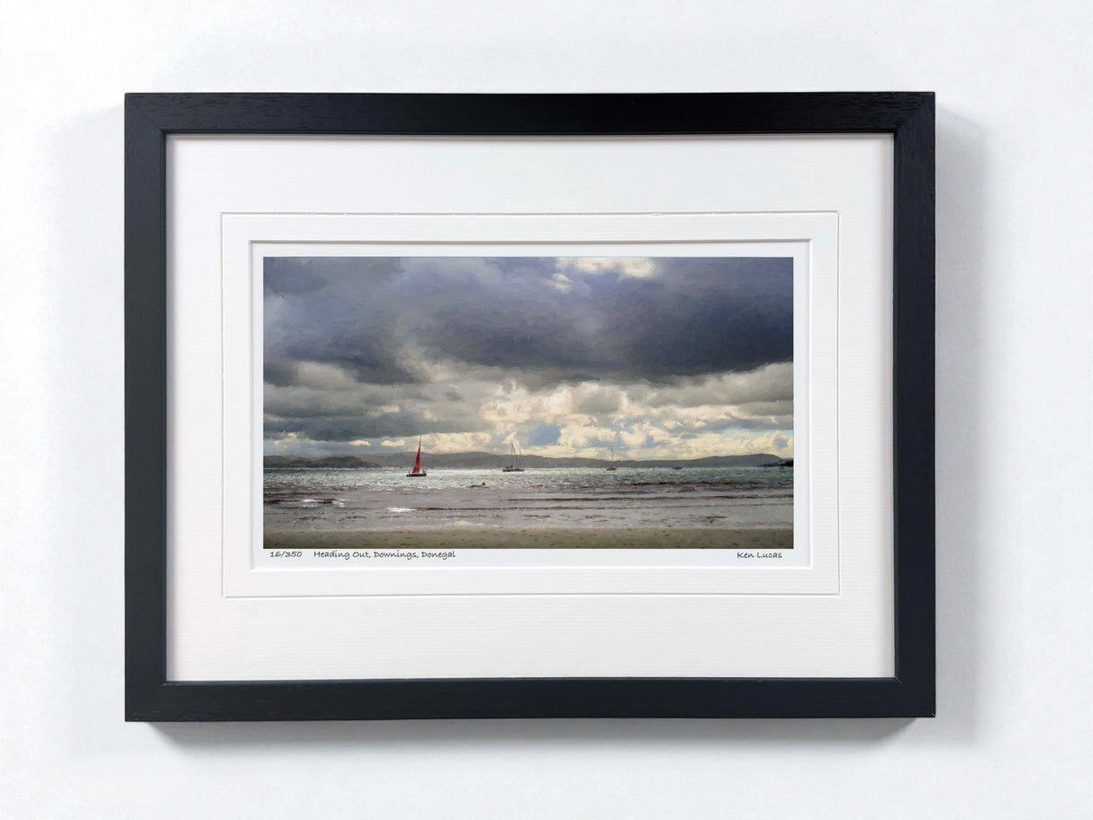Heading Out, Downings, Donegal - Small - Framed