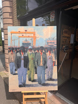 Original Oil on Canvas - All The Queens Men, Series No. 2