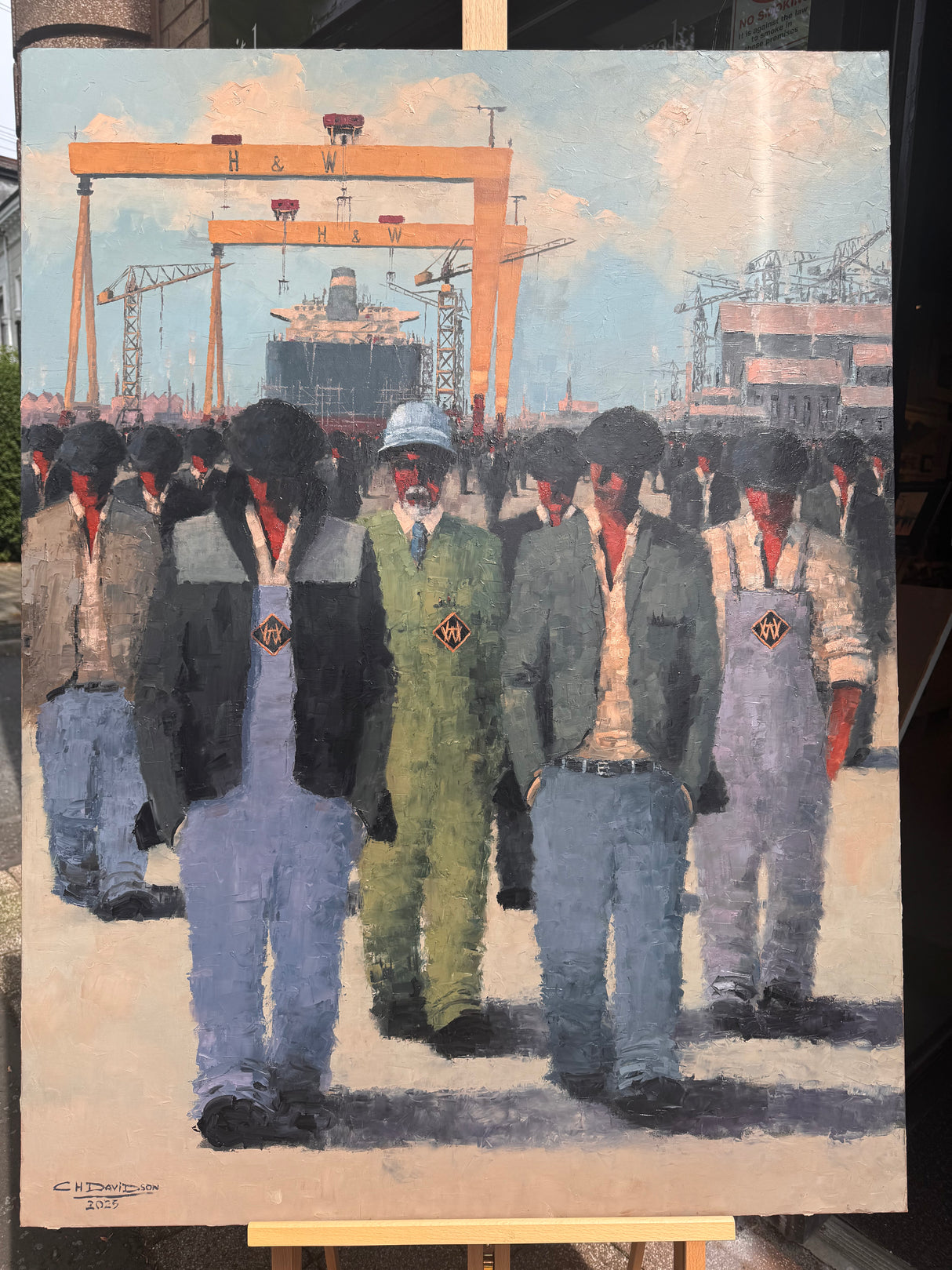 Original Oil on Canvas - All The Queens Men, Series No. 2