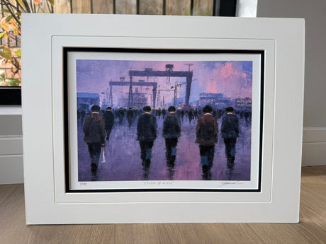 7:30am at H&W gift size - double mounted signed limited edition print by Colin H. Davidson, 40cm x 30cm mount