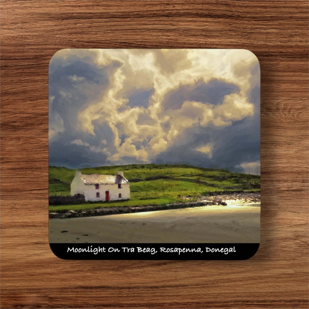 Coaster - Moonlight on Tea Beag, Rosapenna, Donegal