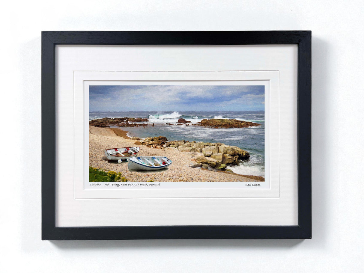 Not today, Near Fannad Head, Donegal - Small - Framed