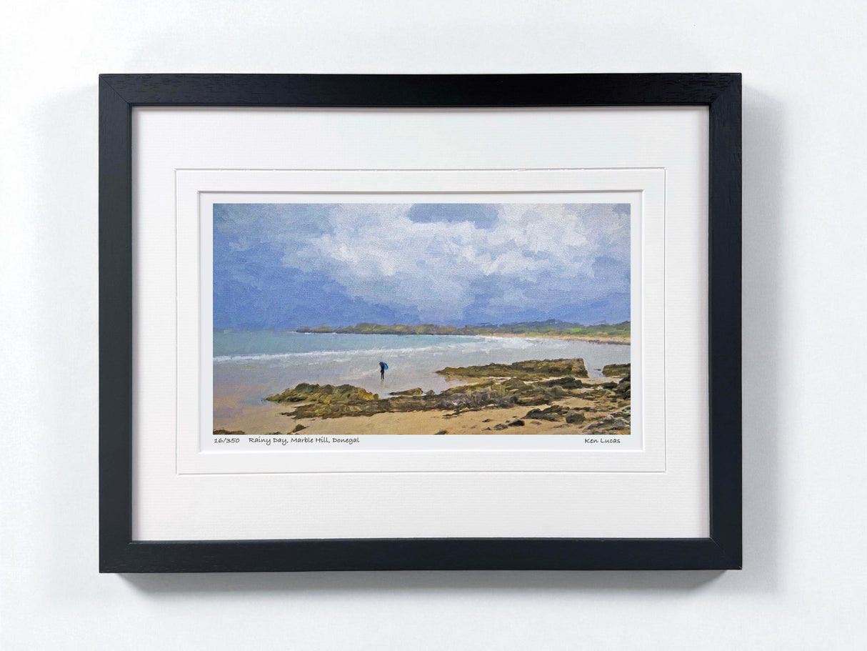 Rainy Day, Marble Hill, Donegal - Small - Framed