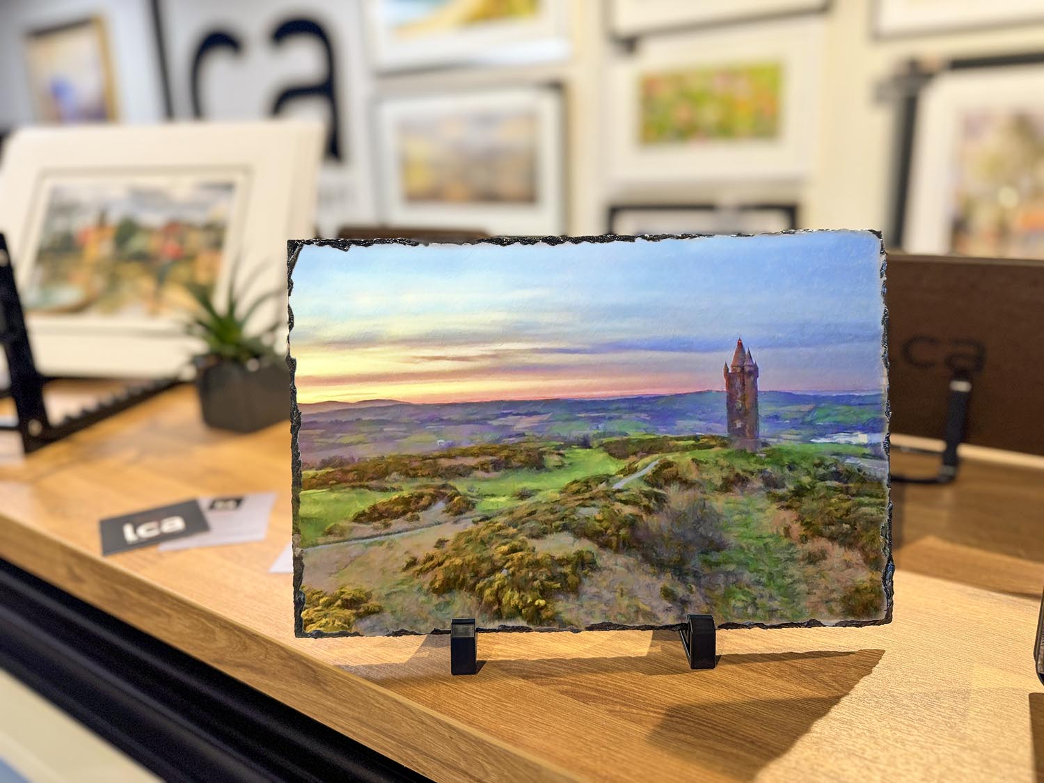 Scrabo Towards Belfast  - Decorative Slate