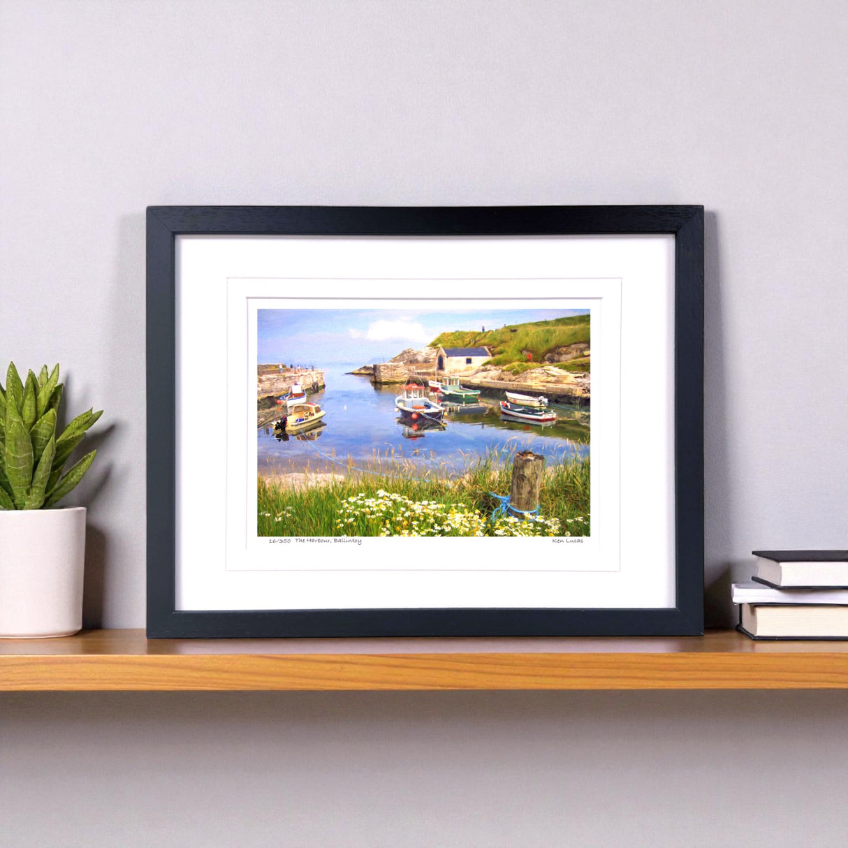 The Harbour, Ballintoy - Framed - Small print