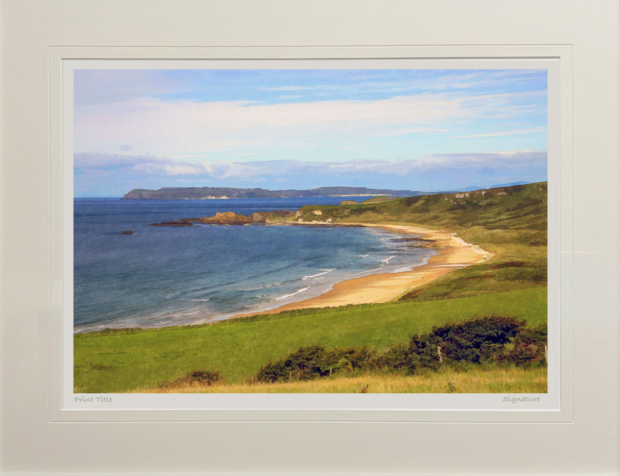 Whitepark Bay towards Rathlin