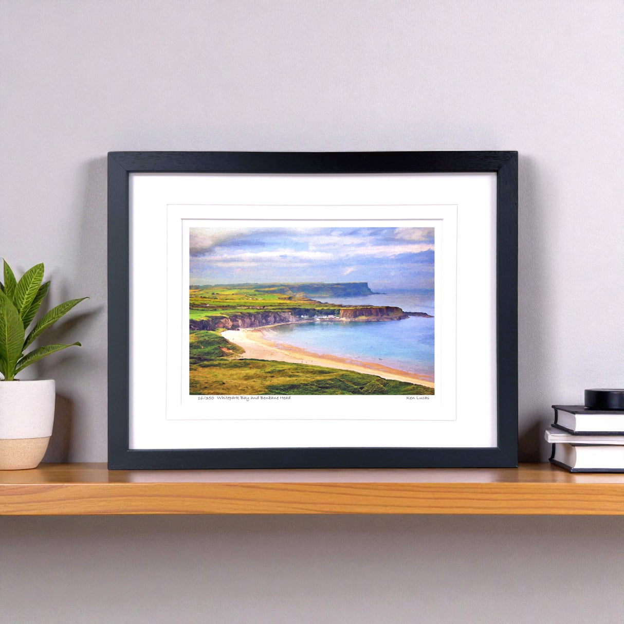 Whitepark Bay & Benbane Head - Framed - Small print