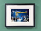 Winters Night at The Yard - Framed - Small print