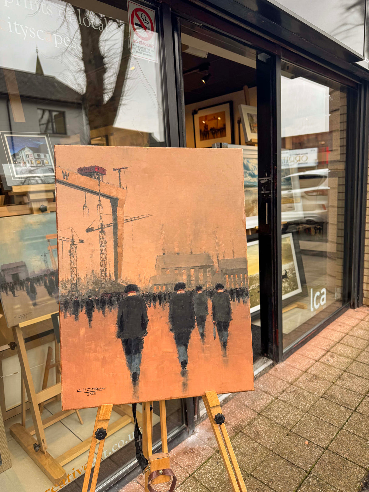 Original Oil on Canvas - Yardmen & Goliath
