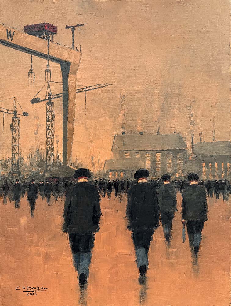 Original Oil on Canvas - Yardmen & Goliath