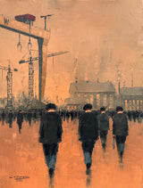 Original Oil on Canvas - Yardmen & Goliath
