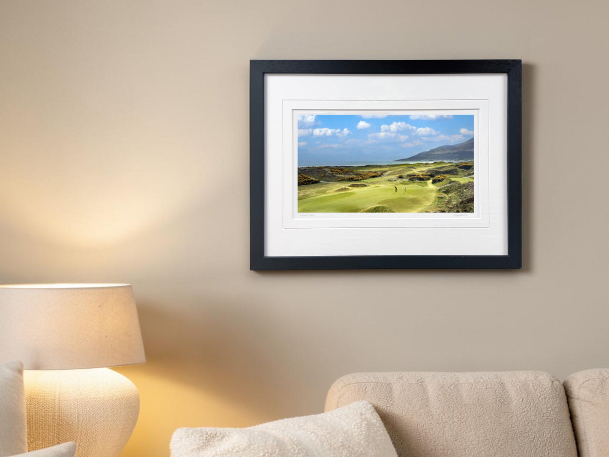 A Putt For Par, The 4th, Royal County Down - signed limited edition print by Lucas Creative Art