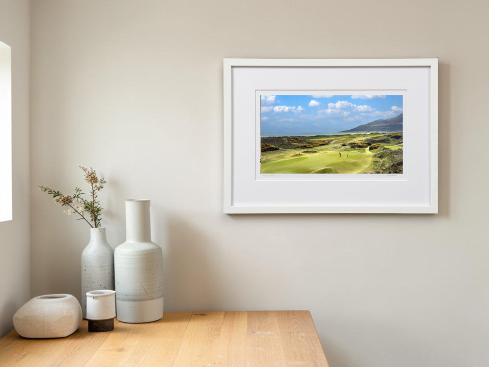 A Putt For Par, The 4th, Royal County Down - signed limited edition print by Lucas Creative Art