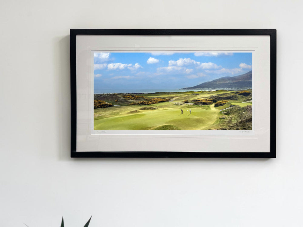A Putt For Par, The 4th, Royal County Down - signed limited edition print by Lucas Creative Art