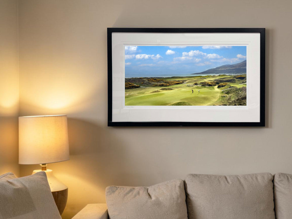 A Putt For Par, The 4th, Royal County Down - signed limited edition print by Lucas Creative Art