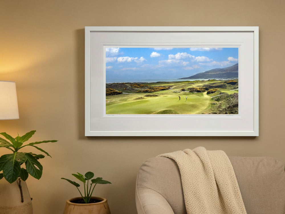 A Putt For Par, The 4th, Royal County Down - signed limited edition print by Lucas Creative Art