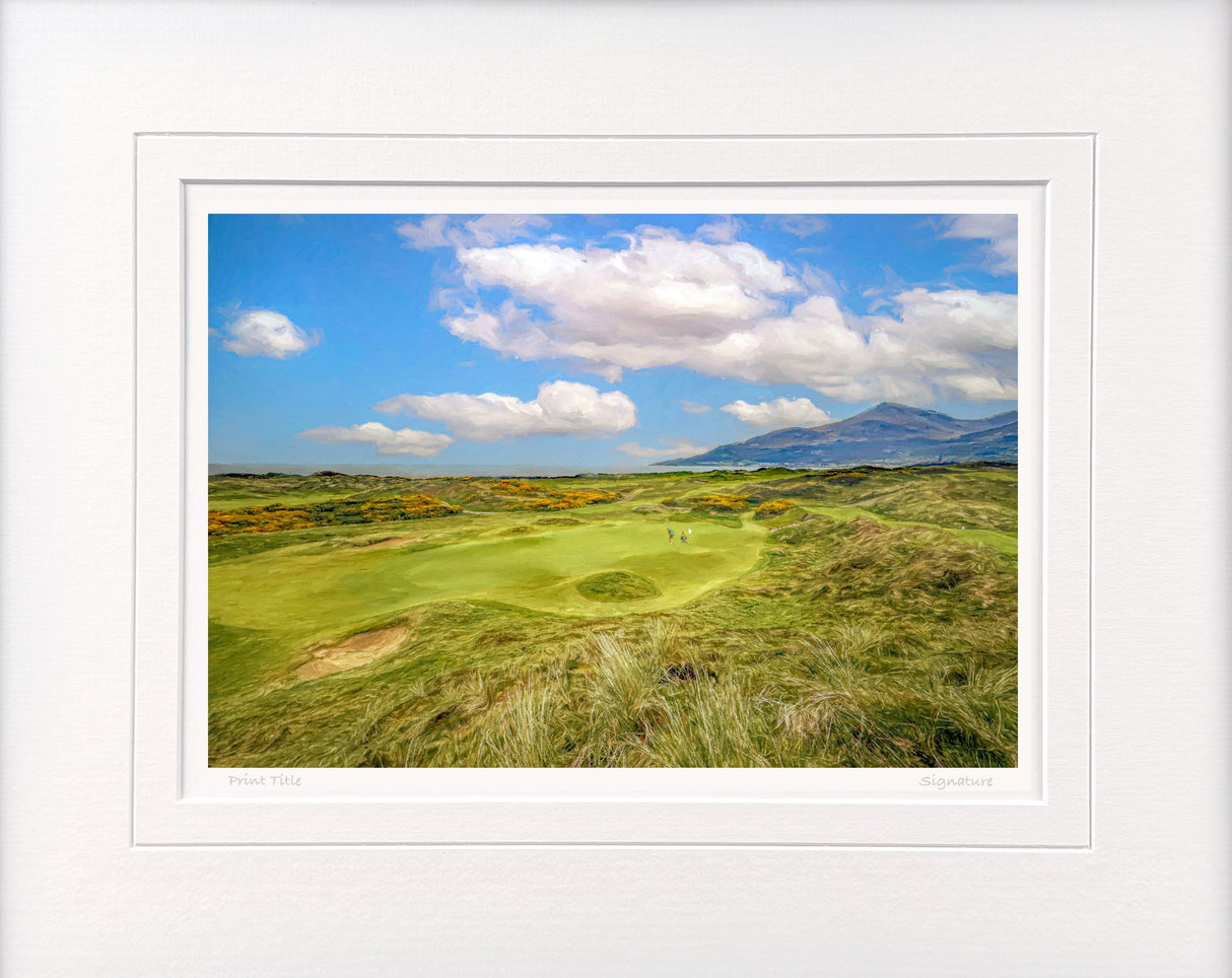 A Round To Remember, Royal County Down - signed limited edition print by Lucas Creative Art
