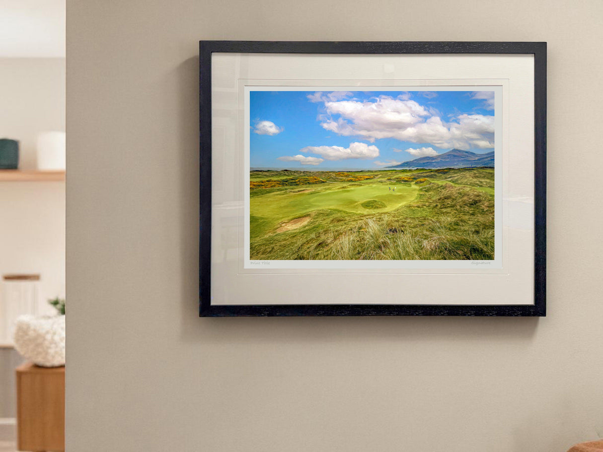 A Round To Remember, Royal County Down - signed limited edition print by Lucas Creative Art