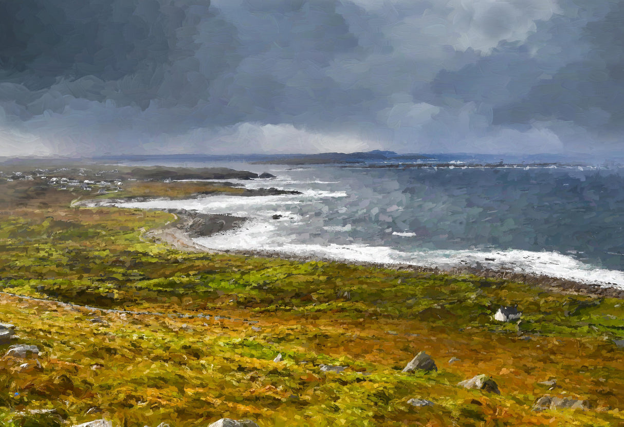 A Shower Coming, Brinlack, Gweedore - signed limited edition print by Lucas Creative Art