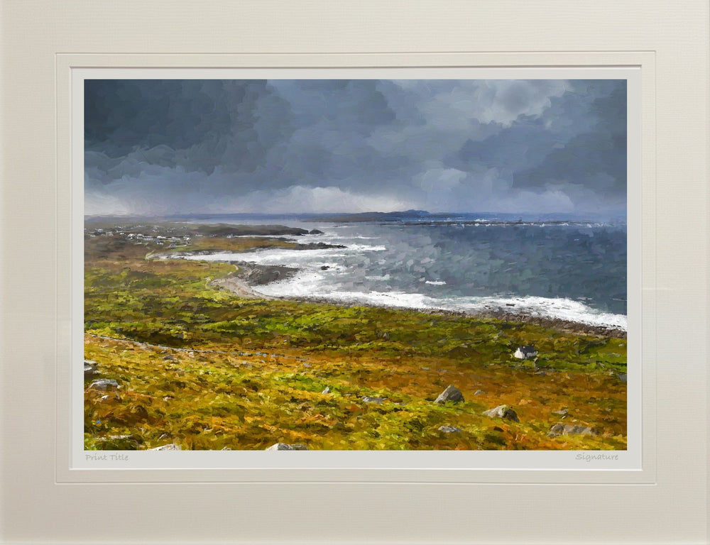 A Shower Coming, Brinlack, Gweedore - signed limited edition print by Lucas Creative Art