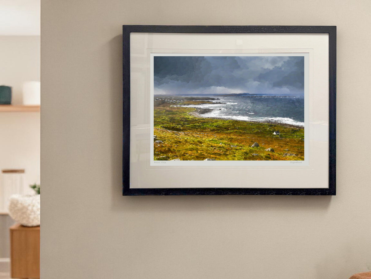 A Shower Coming, Brinlack, Gweedore - signed limited edition print by Lucas Creative Art