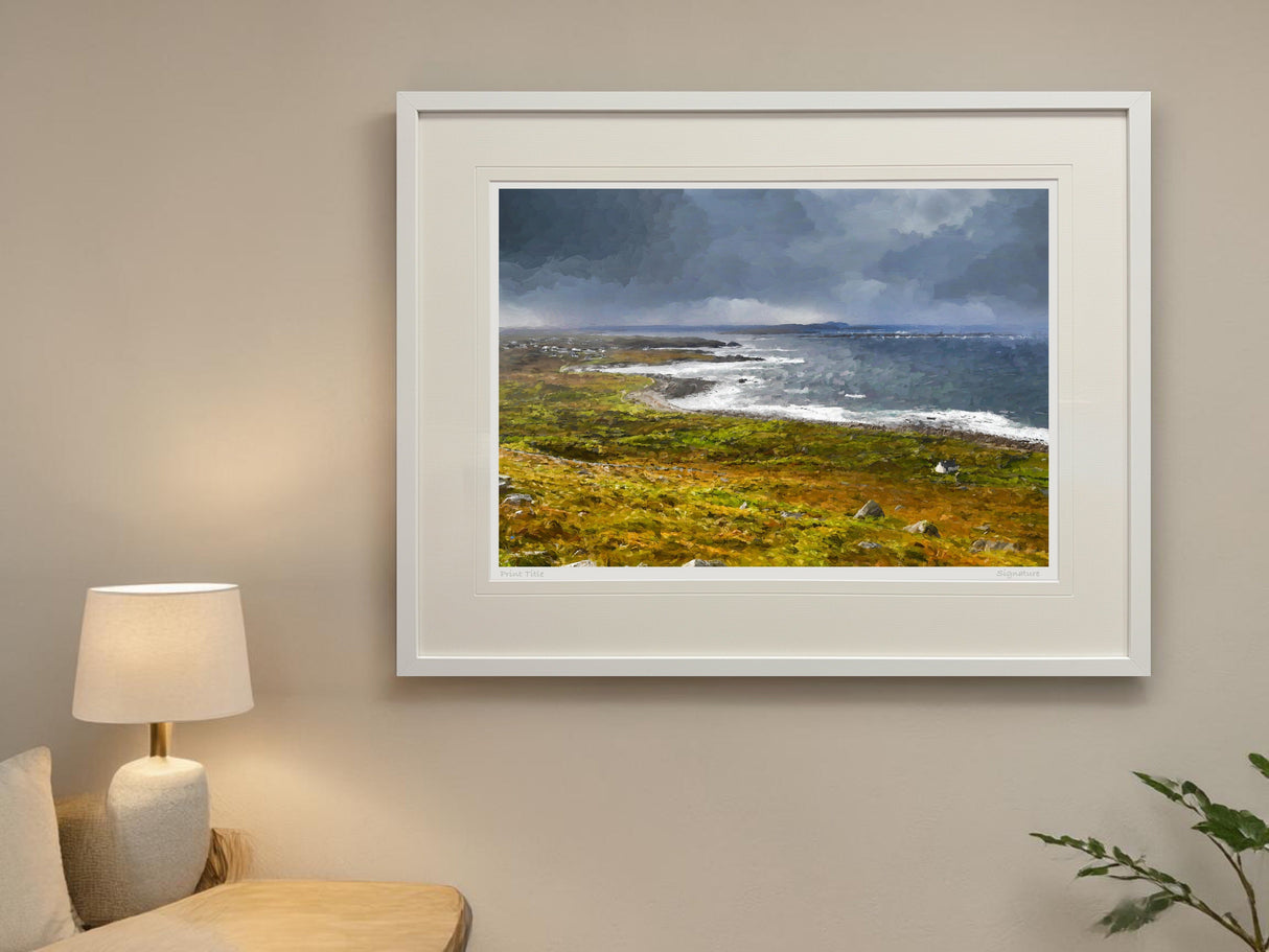 A Shower Coming, Brinlack, Gweedore - signed limited edition print by Lucas Creative Art