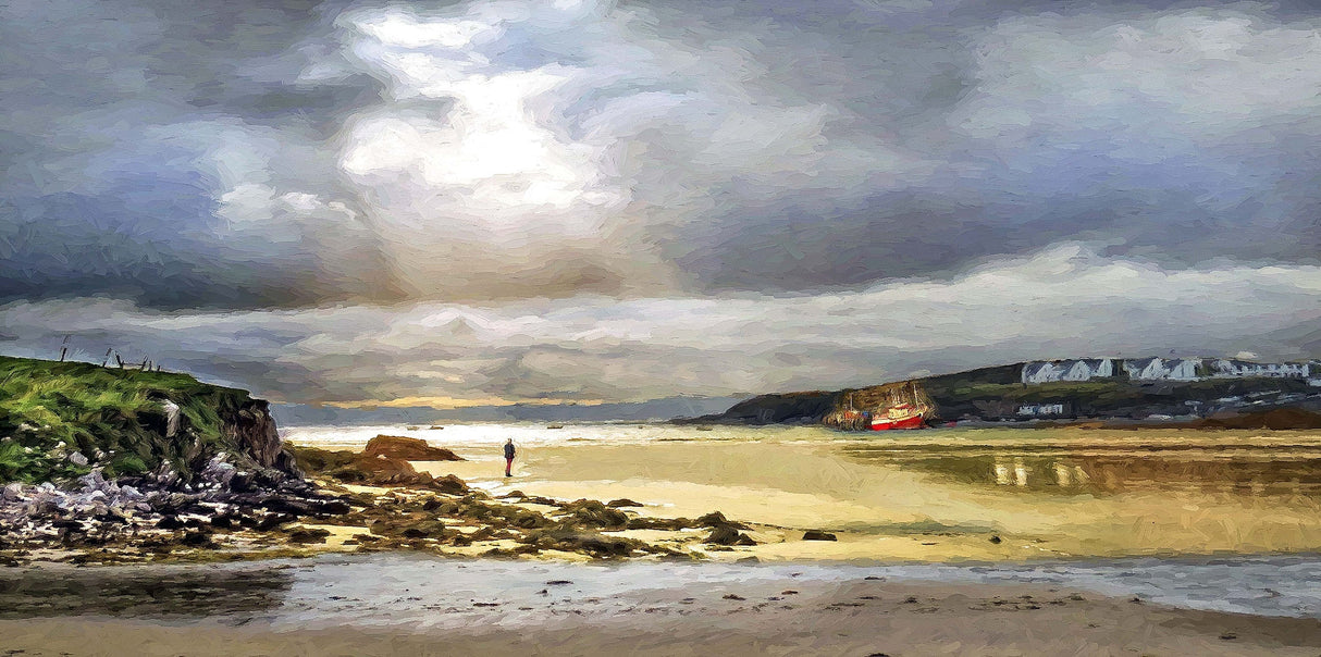 After The Rain, Rosapenna - signed limited edition print by Lucas Creative Art