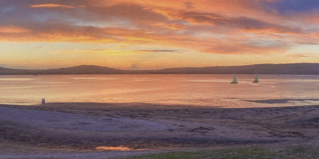 Amber Skies, Seapark, Holywood - signed limited edition print by Lucas Creative Art