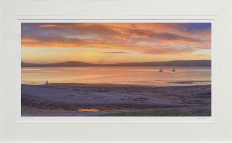Amber Skies, Seapark, Holywood - signed limited edition print by Lucas Creative Art