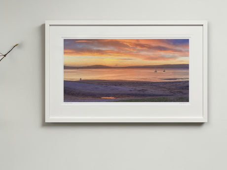 Amber Skies, Seapark, Holywood - signed limited edition print by Lucas Creative Art