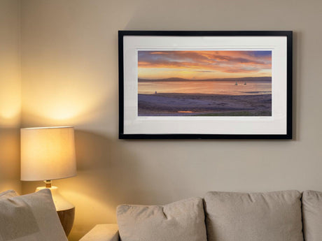 Amber Skies, Seapark, Holywood - signed limited edition print by Lucas Creative Art