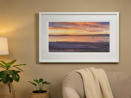 Amber Skies, Seapark, Holywood - signed limited edition print by Lucas Creative Art