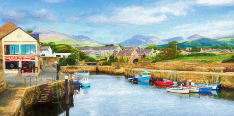Annalong Harbour - signed limited edition print by Lucas Creative Art