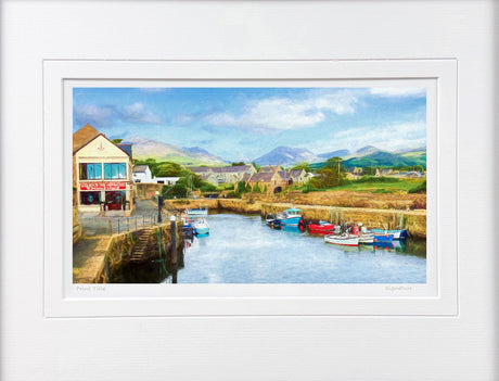 Annalong Harbour - signed limited edition print by Lucas Creative Art