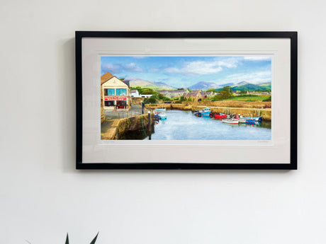 Annalong Harbour - signed limited edition print by Lucas Creative Art