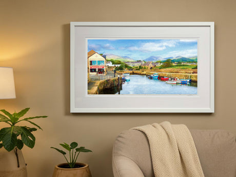 Annalong Harbour - signed limited edition print by Lucas Creative Art