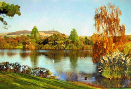 Autumn, Castle Espie - signed limited edition print by Lucas Creative Art