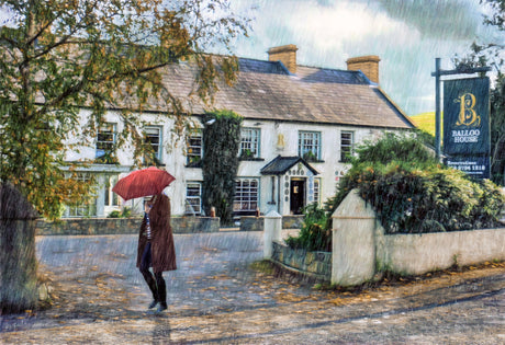 Autumn Rain, Balloo House - signed limited edition print by Lucas Creative Art