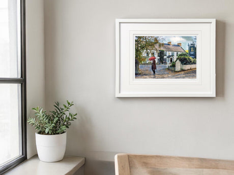 Autumn Rain, Balloo House - signed limited edition print by Lucas Creative Art