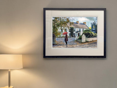 Autumn Rain, Balloo House - signed limited edition print by Lucas Creative Art