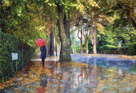 Autumn Shower, Cyprus Avenue - signed limited edition print by Lucas Creative Art