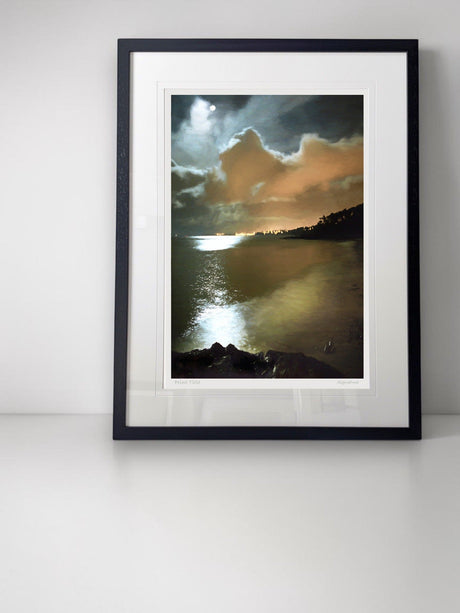 Bangor Lights From Helens Bay - signed limited edition print by Lucas Creative Art
