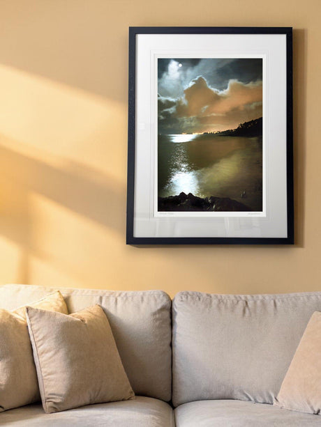 Bangor Lights From Helens Bay - signed limited edition print by Lucas Creative Art