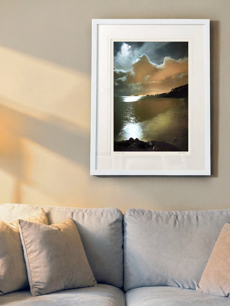 Bangor Lights From Helens Bay - signed limited edition print by Lucas Creative Art