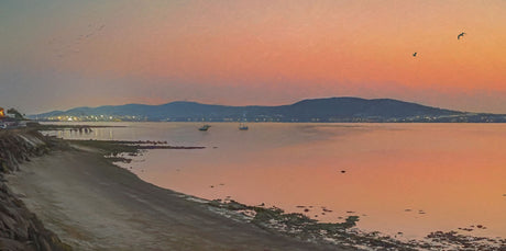Belfast Lights From Cultra - signed limited edition print by Lucas Creative Art
